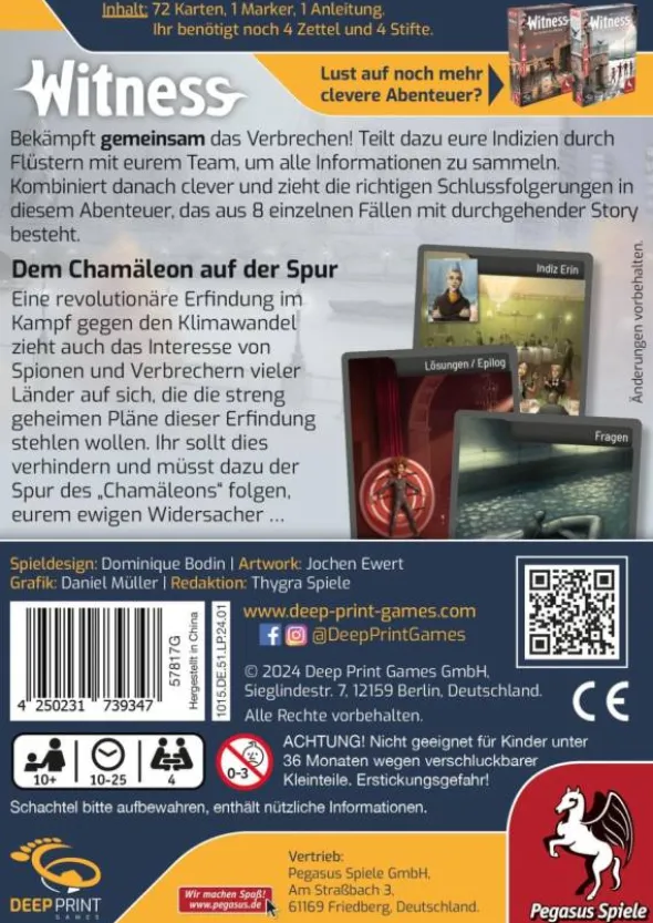 Witness - Dem Chamäeon auf der Spur (deutsch)