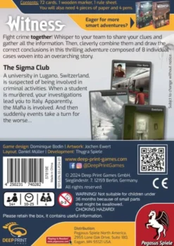 Witness - The Sigma Club (engl.)