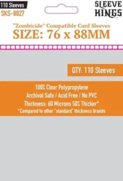 Zombicide Compatible Sleeves (110pcs) 76x88mm - 8827